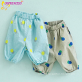 Baby Lyocell Spotted Loose Pants, Baby Girl Summer Elasticated Waist Pants,Baby Loose Trousers